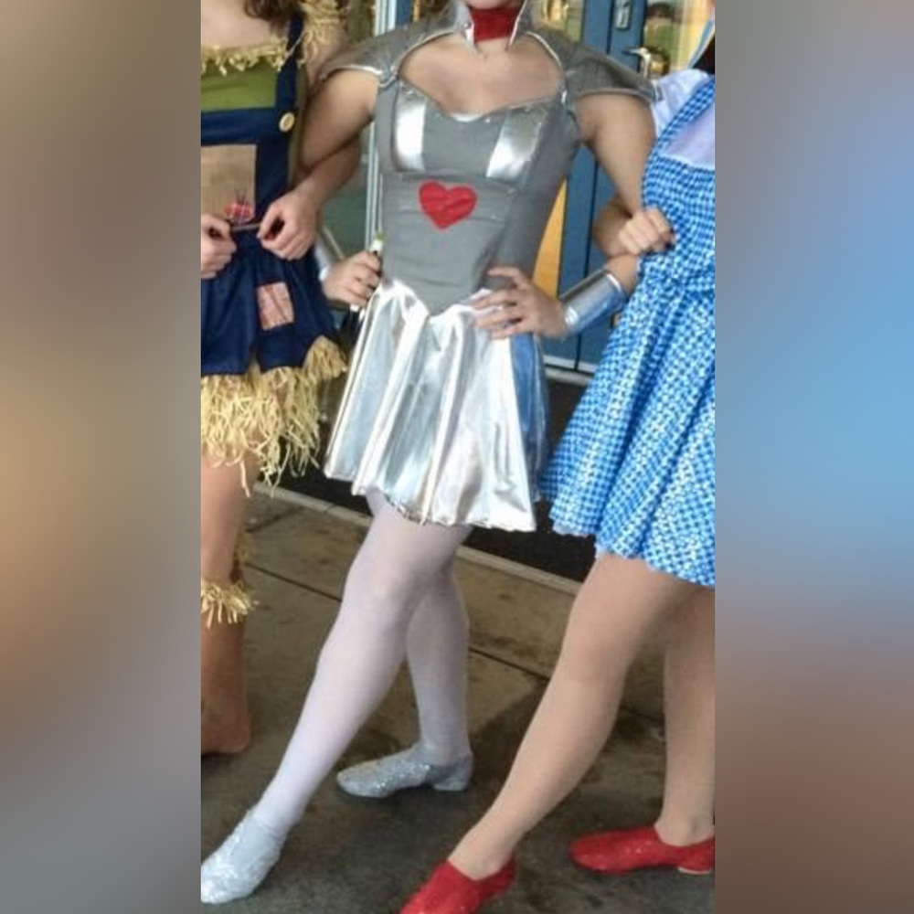 Wiz of Oz Tin man / tin girl costume for Halloween!